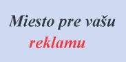 miesto na va�u reklamu